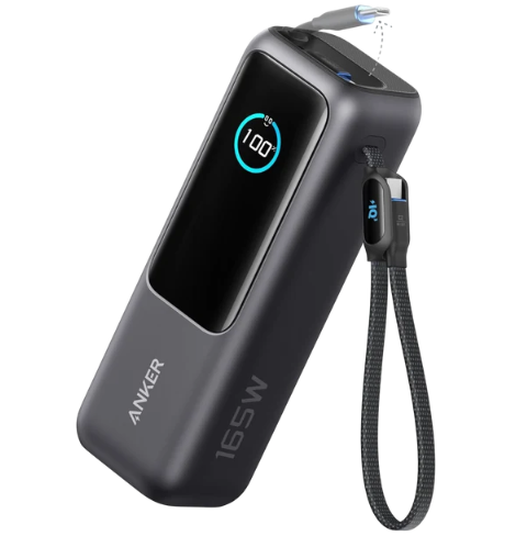 Screenshot 2026-10-01 114814 Anker 25000mAh/165W Laptop Power Bank with Built-In Cables - الصورة 1