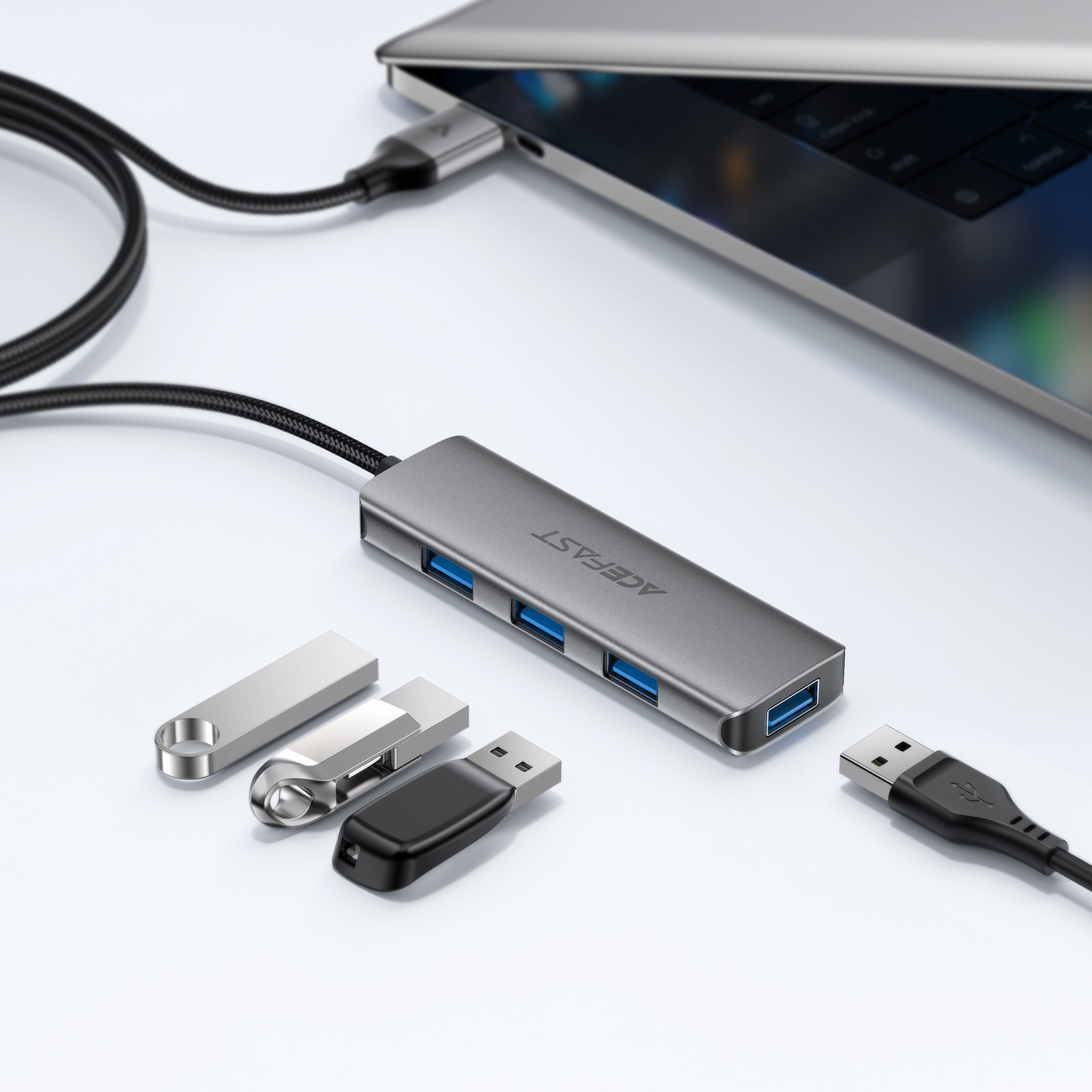 场景1 ACEFAST USB-A 4-in-1 Hub J17 - الصورة 1