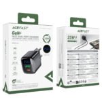 ⁦ACEFAST GaN 25W Dual-Port Wall Charger with LED Display A114⁩ - الصورة ⁦5⁩
